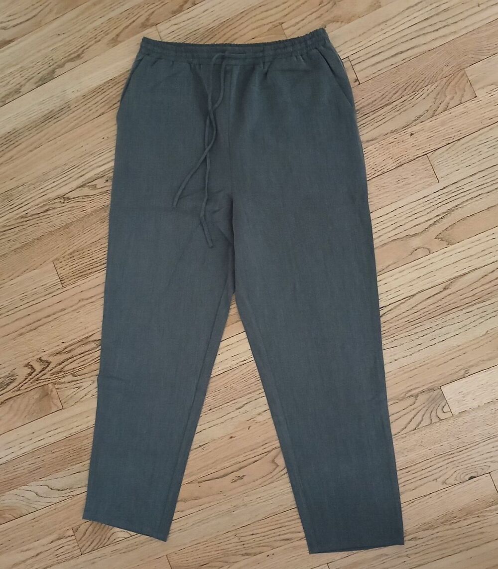 Doe & Rae Woman's Medium Casual Dress Pants Pockets Trousers Elastic Waist